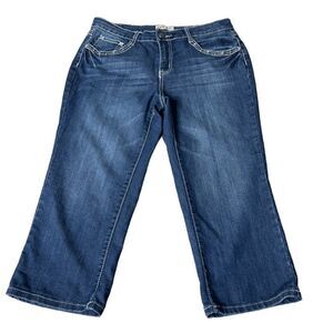 Earl Jean Women’s Embellished Capri Jeans Size 8
